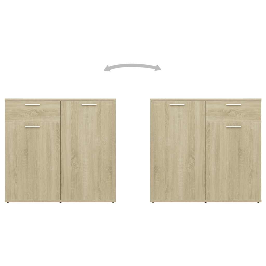 vidaXL Sideboard Sonoma-Eiche 160x36x75 cm Holzwerkstoff