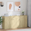 vidaXL Sideboard Sonoma-Eiche 160x36x75 cm Holzwerkstoff