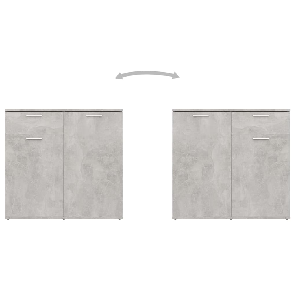 vidaXL Sideboard Betongrau 160x36x75 cm Holzwerkstoff