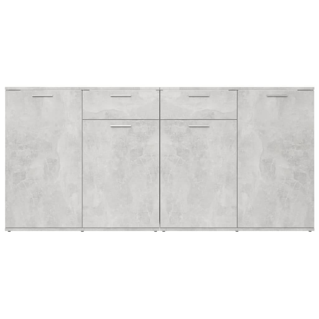 vidaXL Sideboard Betongrau 160x36x75 cm Holzwerkstoff