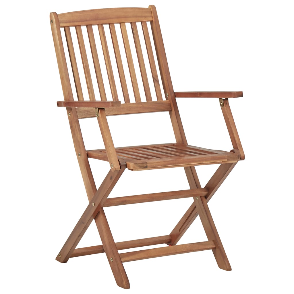 vidaXL Klappbare Gartenstühle 8 Stk. Massivholz Akazie