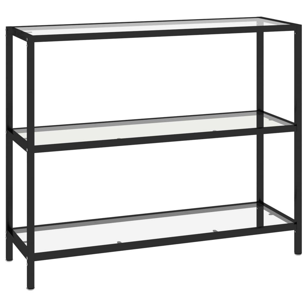 vidaXL Regal Transparent 100x36x90 cm Gehärtetes Glas