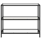 vidaXL Regal Transparent 100x36x90 cm Gehärtetes Glas