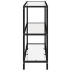 vidaXL Regal Transparent 100x36x90 cm Gehärtetes Glas