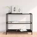 vidaXL Regal Transparent und Marmor 100x36x90 cm Gehärtetes Glas