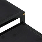 vidaXL Beistelltische 2 Stk. MDF Schwarz