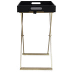 vidaXL Klapptisch Golden und Schwarz 48x34x61 cm MDF