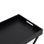 vidaXL Klapptisch Schwarz 48x34x61 cm MDF