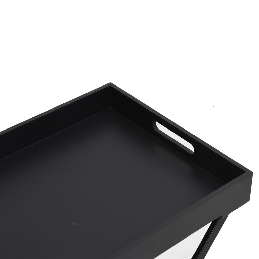 vidaXL Klapptisch Schwarz 48x34x61 cm MDF