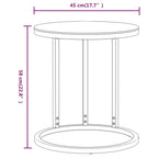 vidaXL Beistelltisch Golden und Transparent 45 cm Hartglas