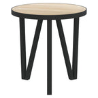 vidaXL Beistelltisch Sonoma-Eiche Ø35 cm MDF