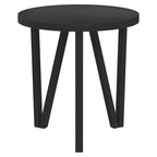 vidaXL Beistelltisch Schwarz Ø35 cm MDF