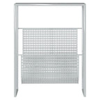 vidaXL Zeitschriftenständer Silbern 35x15x45 cm Stahl