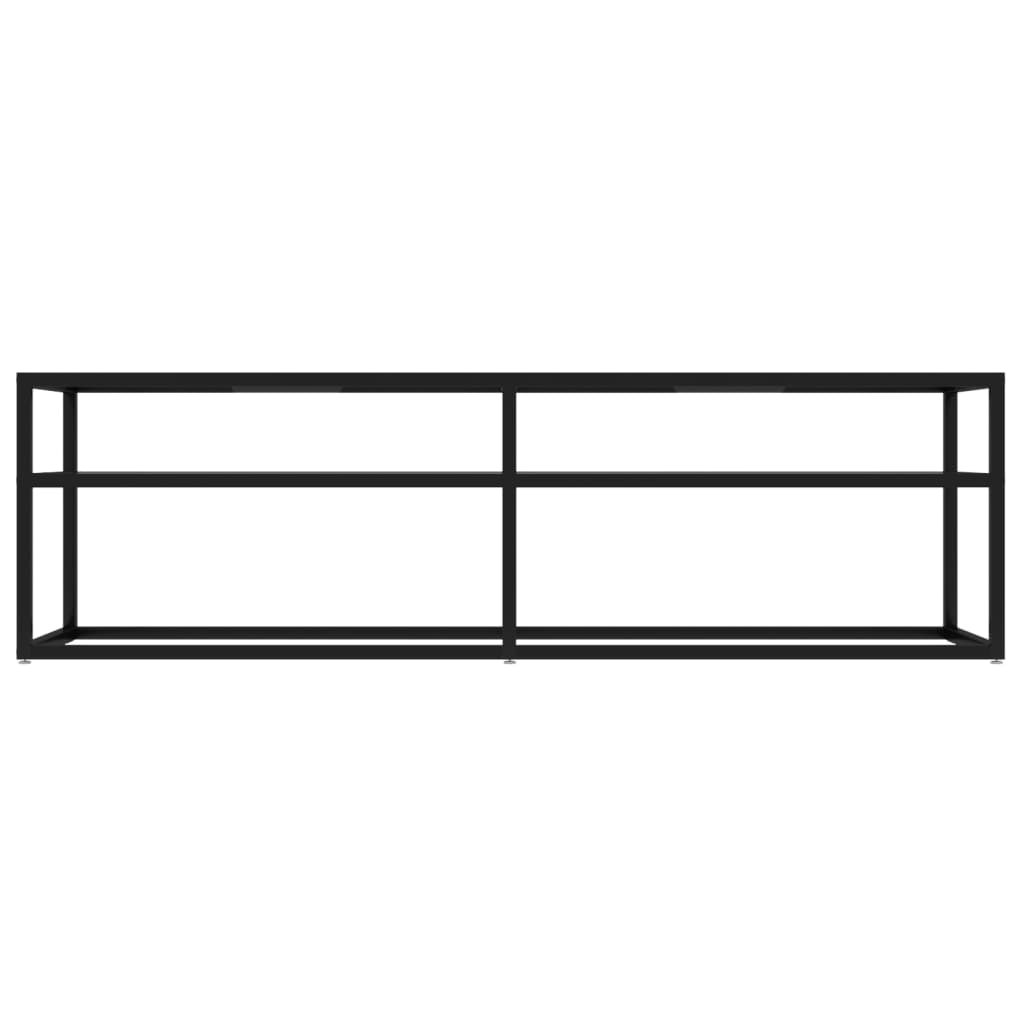 vidaXL TV-Schrank Transparent 140x40x40,5 cm Hartglas