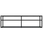 vidaXL TV-Schrank Weiß Marmor-Optik 140x40x40,5 cm Hartglas