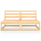 vidaXL 2-Sitzer-Gartensofa Kiefer Massivholz
