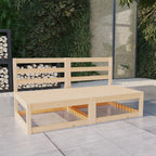 vidaXL 2-Sitzer-Gartensofa Kiefer Massivholz
