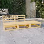 vidaXL 3-tlg. Garten-Lounge-Set Massivholz Kiefer