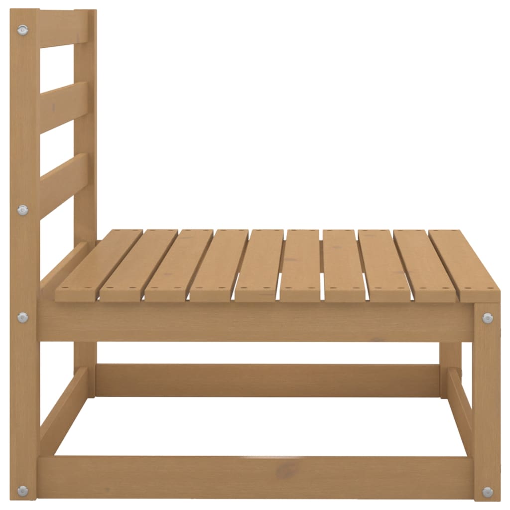 vidaXL 3-tlg. Garten-Lounge-Set Honigbraun Massivholz Kiefer