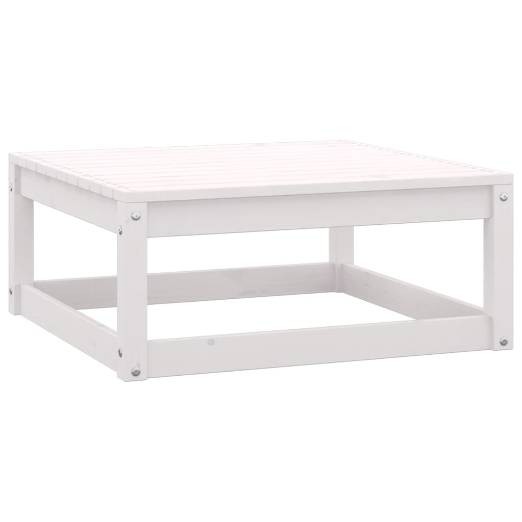 vidaXL 5-tlg. Garten-Lounge-Set Weiß Kiefer Massivholz