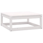 vidaXL 9-tlg. Garten-Lounge-Set Weiß Kiefer Massivholz