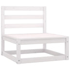 vidaXL 13-tlg. Garten-Lounge-Set Weiß Kiefer Massivholz