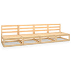 vidaXL Outdoor-Sofa 4-Sitzer Massivholz Kiefer