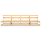 vidaXL Outdoor-Sofa 4-Sitzer Massivholz Kiefer