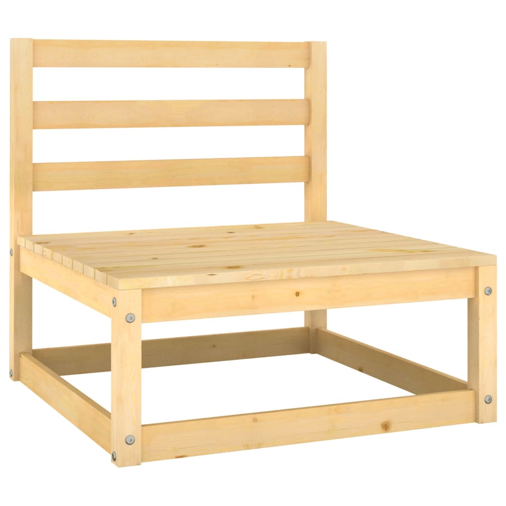 vidaXL Outdoor-Sofa 4-Sitzer Massivholz Kiefer