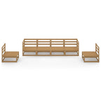 vidaXL 6-tlg. Garten-Lounge-Set Honigbraun Massivholz Kiefer