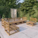 vidaXL 6-tlg. Garten-Lounge-Set Honigbraun Massivholz Kiefer