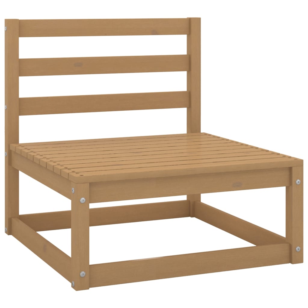 vidaXL 4-tlg. Garten-Lounge-Set Honigbraun Massivholz Kiefer