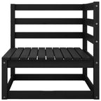 vidaXL 10-tlg. Garten-Lounge-Set Schwarz Massivholz Kiefer