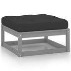 vidaXL Gartenhocker mit Kissen 2 Stk. Massivholz Kiefer