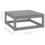 vidaXL Gartenhocker mit Kissen 2 Stk. Massivholz Kiefer