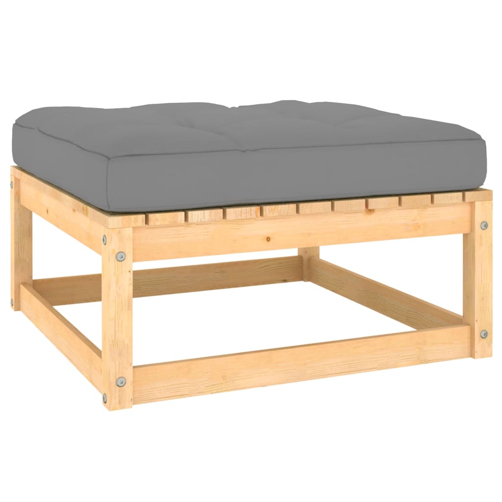 vidaXL 3-tlg. Garten-Lounge-Set mit Kissen Kiefer Massivholz