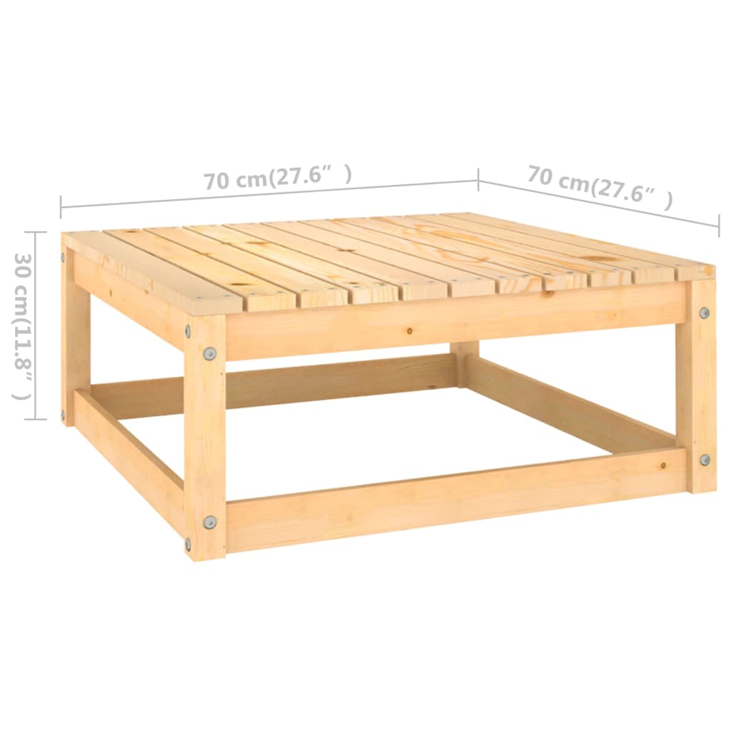 vidaXL 3-tlg. Garten-Lounge-Set mit Kissen Kiefer Massivholz