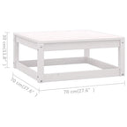 vidaXL 3-tlg. Garten-Lounge-Set mit Kissen Massivholz Kiefer