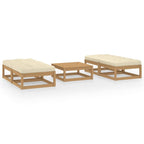 vidaXL 5-tlg. Garten-Lounge-Set mit Kissen Kiefer Massivholz