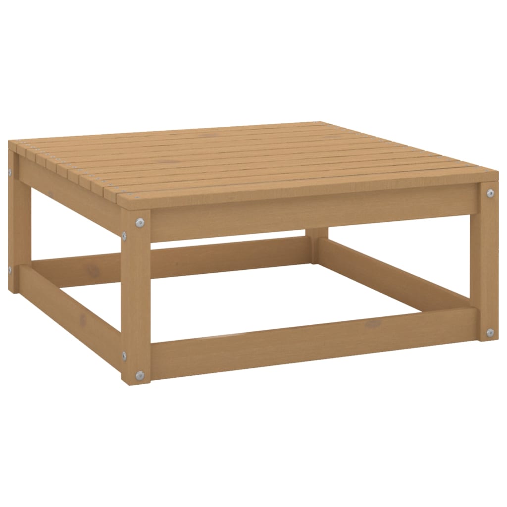 vidaXL 14-tlg. Garten-Lounge-Set mit Kissen Honigbraun Massivholz
