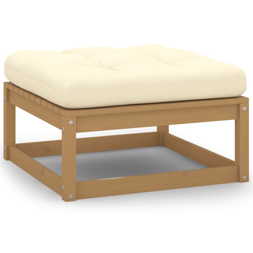 vidaXL 6-tlg Garten-Lounge-Set mit Kissen Honigbraun Massivholz Kiefer