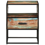 vidaXL Nachttisch 40x30x50 cm Altholz Massiv