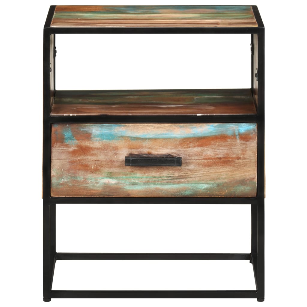 vidaXL Nachttisch 40x30x50 cm Altholz Massiv
