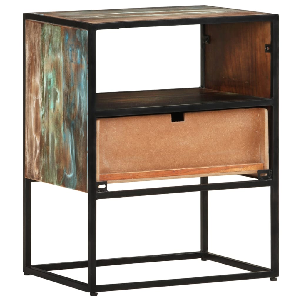 vidaXL Nachttisch 40x30x50 cm Altholz Massiv