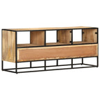 vidaXL TV-Schrank 110x30x45 cm Raues Mangoholz