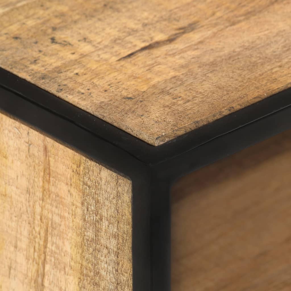 vidaXL TV-Schrank 110x30x45 cm Raues Mangoholz
