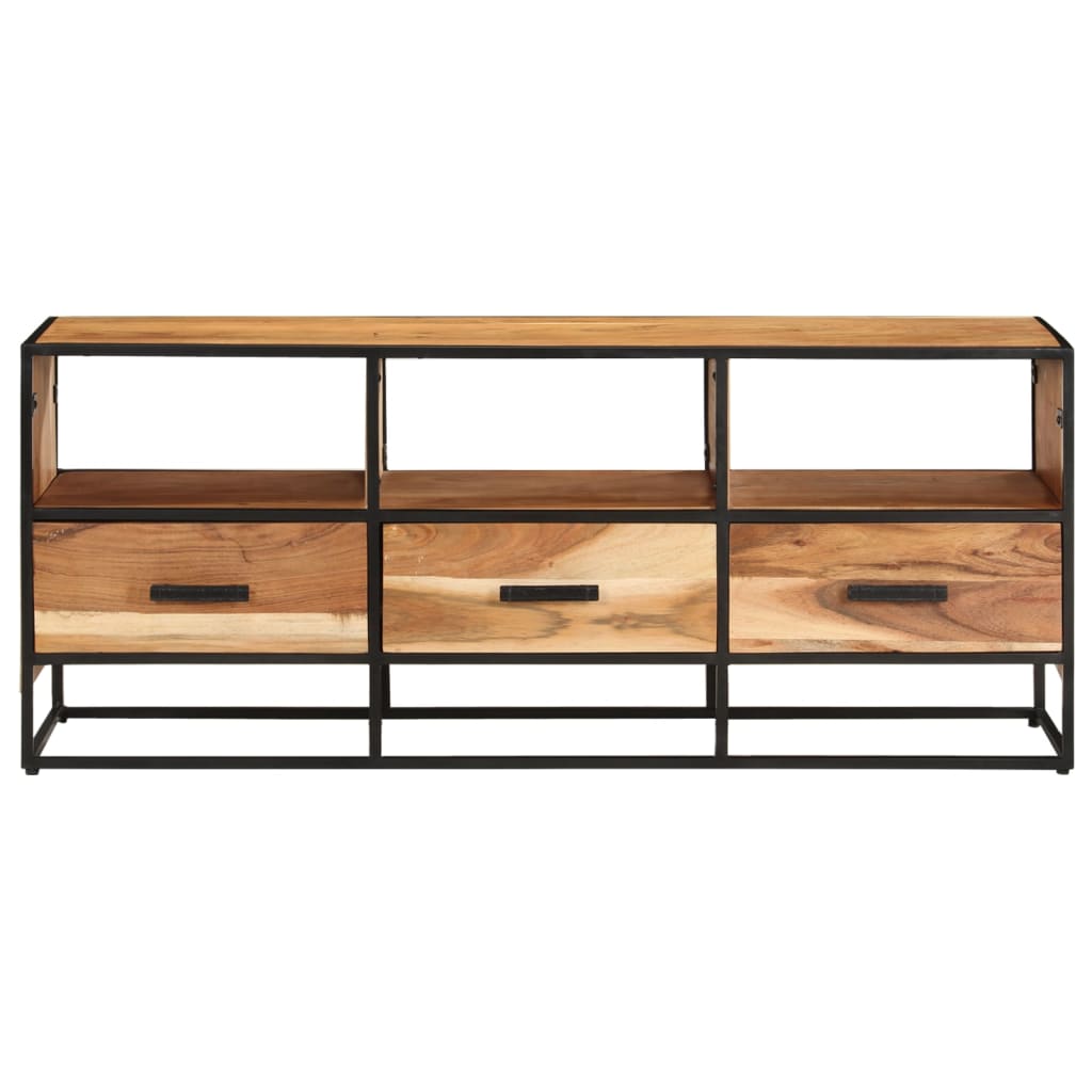 vidaXL TV-Schrank 110x30x45 cm Massivholz Akazie