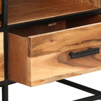 vidaXL TV-Schrank 110x30x45 cm Massivholz Akazie