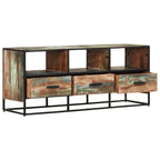 vidaXL TV-Schrank 110x30x45 cm Altholz Massiv