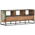 vidaXL TV-Schrank 110x30x45 cm Altholz Massiv